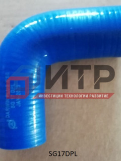 Патрубок угловой силиконовый (52х52) SG17DPL