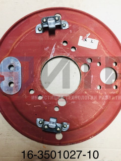 Щит переднего тормоза со скобой (под диск 19,5'' ПАЗ 3204-03 пригородный) 16-3501027-10
