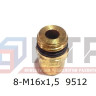 Фитинг прямой 8-М16х1,5  9512