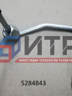 Трубка топливная форсунки (3 и 4 цилиндров) ISF3.8 Е-4 (DENSO) 5284843 (О+)
