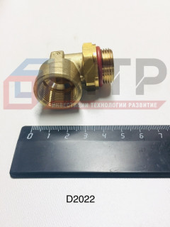 Фитинг угловой компрессора (дв.Cummins ISF3.8) Camozzi (М22х1,5-М22х1,5) D2022