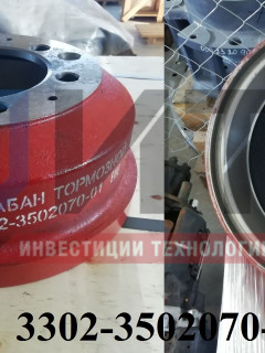 Барабан тормозной  (ИТР)  3302-3502070-01