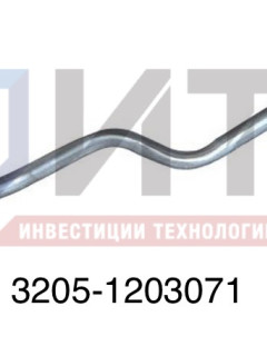 Труба выхлопная глушителя средняя  3205-1203071